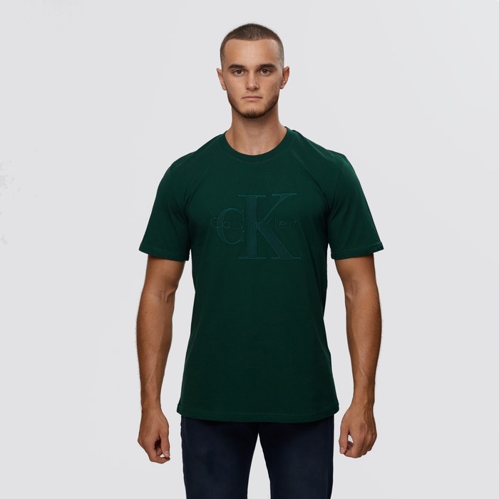 Футболка мужская, цвет зелёный/принт МИКС, размер L мужская футболка доберман принт собака l черный