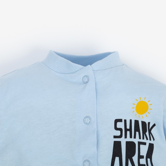 фото Комбинезон для мальчика, цвет голубой, рост 74 см luneva