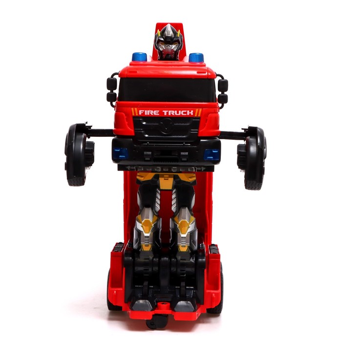 Робот радиоуправляемый "Пожарная машина", трансформируется, световые и звуковые эффекты