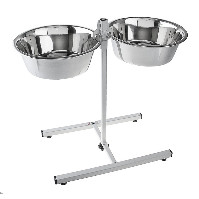 Подставка "Мухтар-2" напольная, высота до 47 см, две миски по 2,80 л