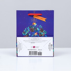 

Пакет подарочный "Новогодний венок", 11,5 х 14,5 х 6,5 см