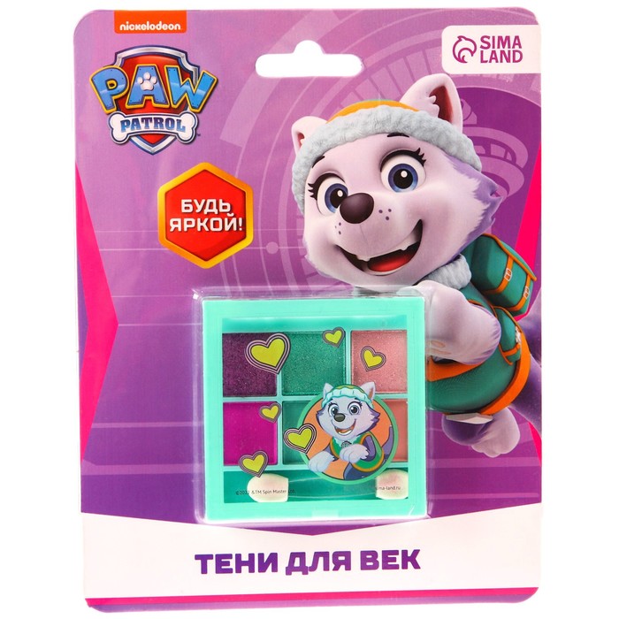 фото Тени для век детские, 6 цветов " эверест", щенячий патруль paw patrol