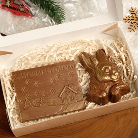 

Шоколад фигурный 2в1 "Открытка + кролик", 140 г