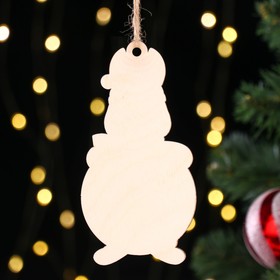 

Ёлочная игрушка "Кролик. Удачи", дерево, розовый, 13х7 см, под роспись