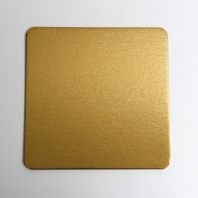 Подложка усиленная, 24 х 24 см, золото-жемчуг, 3,2 мм