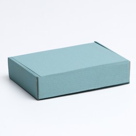 Коробка самосборная, голубая 21 х 15 х 5 см