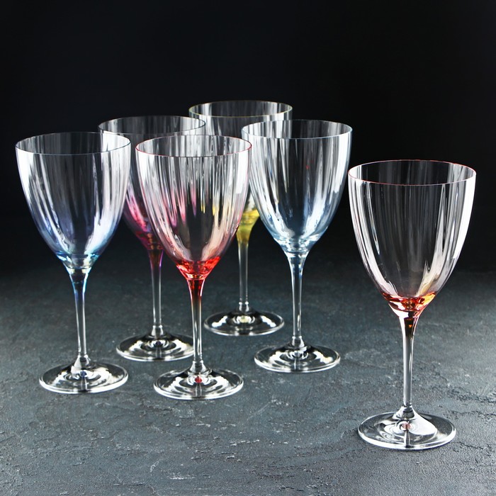 Набор бокалов для вина Bohemia Crystal «Кейт», 400 мл, 6 шт набор бокалов crystal bohemia pinwheel 220 мл 6 шт