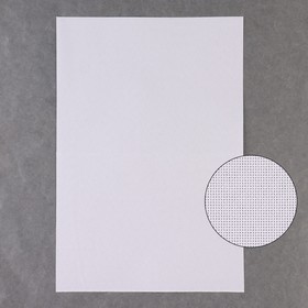 Канва для вышивания №18, 30 × 20 см, цвет белый