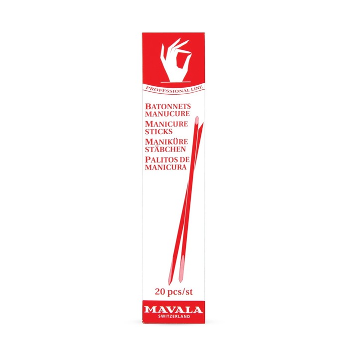 Палочки для маникюра Mavala Manicure Sticks, деревянные, 20 шт