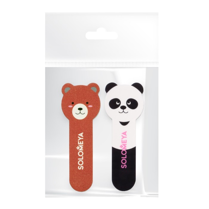 Набор для ногтей: пилка «Медвежонок» 180/220 грит и полировщик «Маленькая Панда» 400/3000