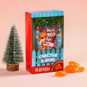 

Леденцы с елкой «Счастья в дом», вкус: мандарин, 70 г.