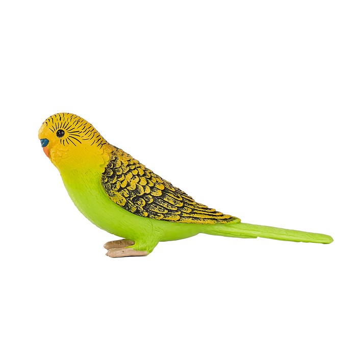 Фигурка Konik «Волнистый попугайчик», зелёный мягкая игрушка hansa волнистый попугайчик зелёный 15 см зеленый
