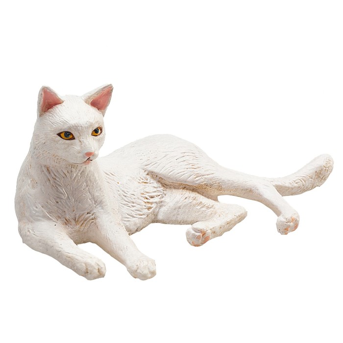 Фигурка Konik «Кошка, белая (лежащая)» фигурка кошка marble
