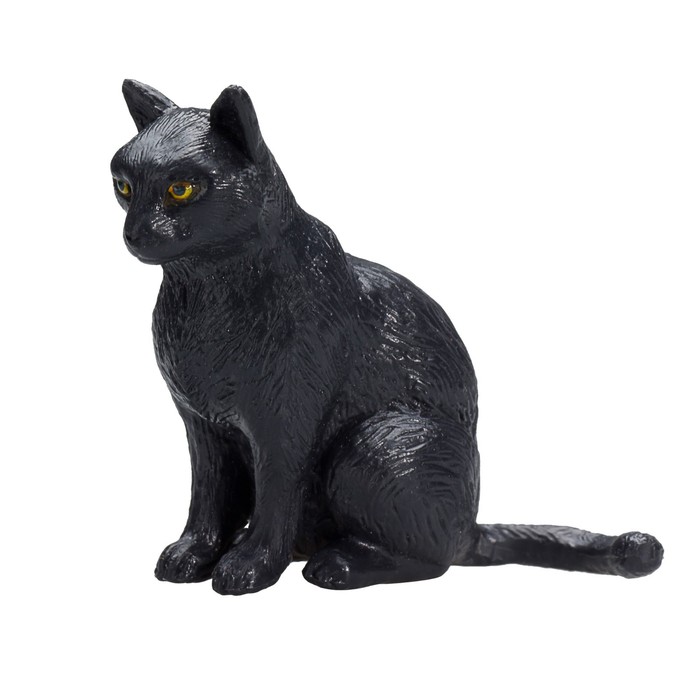 Фигурка Konik «Кошка, чёрная (сидящая)»