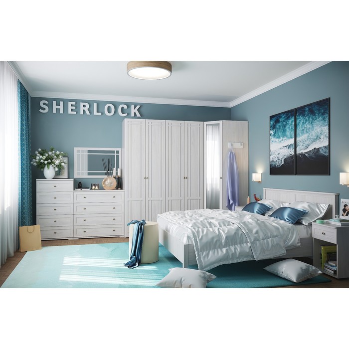 фото Кровать sherlock 42, 1600 × 2000 мм, без основания, цвет ясень анкор светлый глазов
