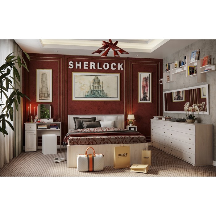 

Трюмо с ящиками Sherlock 55, 542 × 200 × 562 мм, цвет ясень анкор светлый