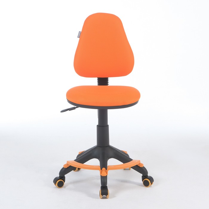 Кресло детское Бюрократ KD-4-F оранжевый TW-96-1 крестовина пластик, с подставкой.для ног