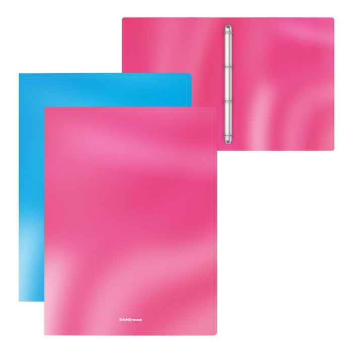

Папка на 4 кольцах А4, ErichKrause Glossy Bubble Gum, 24 мм, 600 мкм, ароматизированная, МИКС