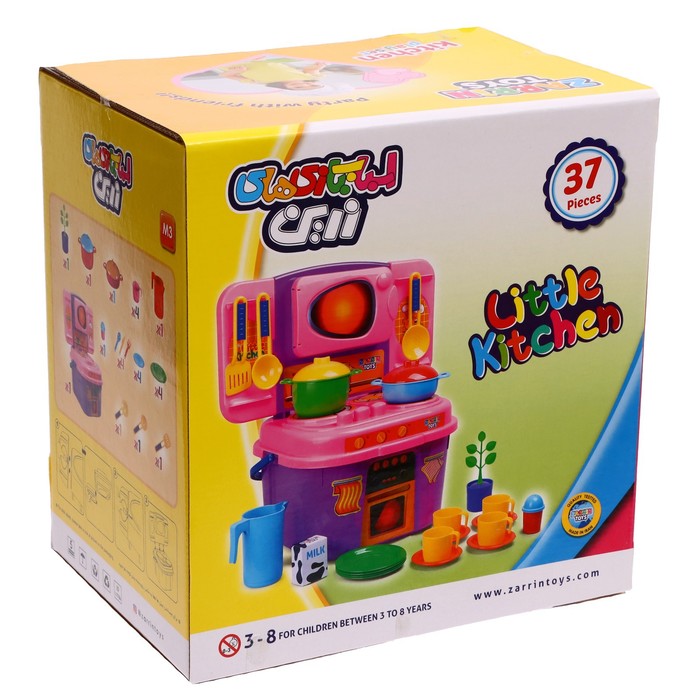 

Кухня Little Kitchen, набор 37 предметов, цвет розовый