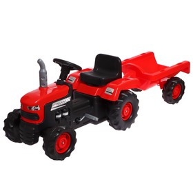Трактор на педалях с прицепом, цвет красный 8153 Ош