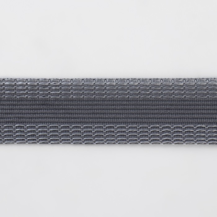 Лента для подгибания швов, термоклеевая, 25 мм, 100 см, цвет серый