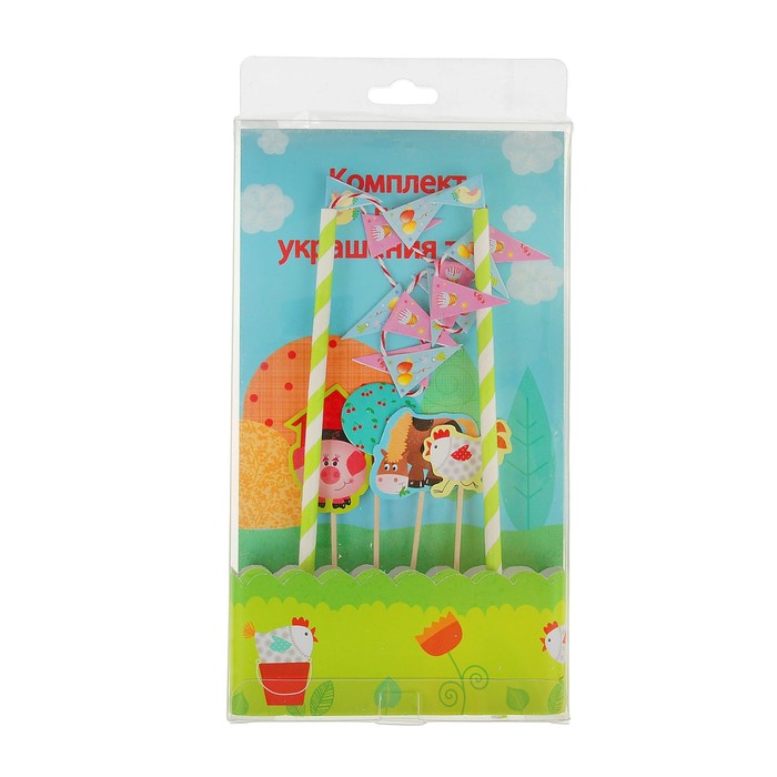 Набор для торта "Ферма", d=30 см