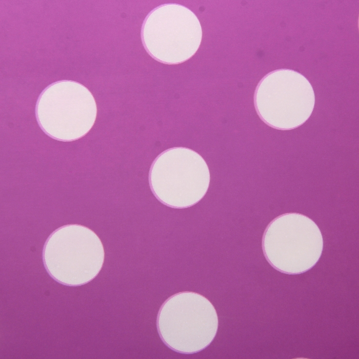 Пленка матовая "Белый горох", фиолетовый, 60 х 60 см