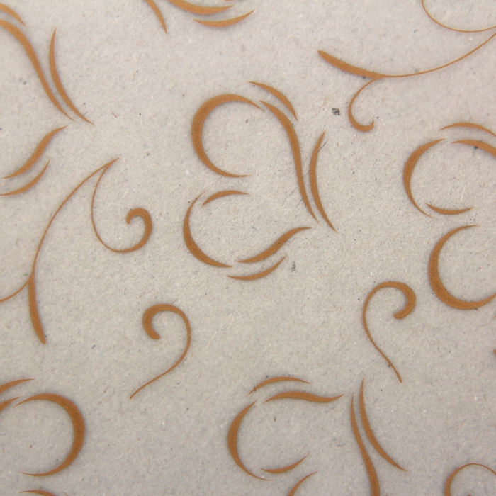 Пленка матовая прозрачная "Феерия чувств", цвет золотой, 60 х 60 см