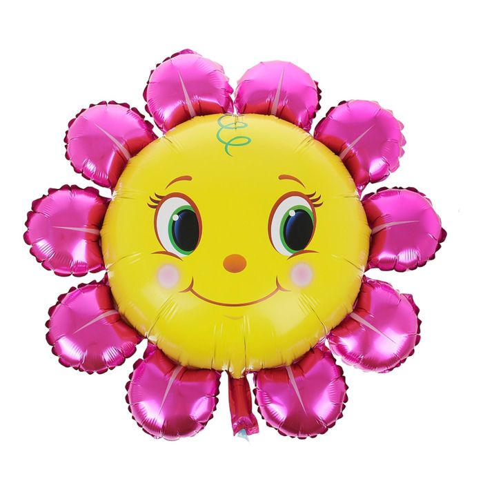 Шар фольгированный &quot;Цветочки&quot; 32&quot; цвета МИКС