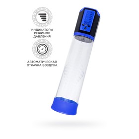 Автоматическая помпа для пениса Sexus Men Expert Ragnar, ABS-пластик, синяя, 29 см Ош