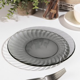 

Тарелка обеденная Elica. Lava Grey, d=20 см, цвет серый