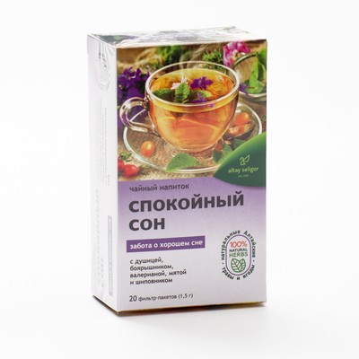 Чайный напиток Altay Seligor Спокойный сон 20 фильтр-пакетов по 1,5 г
