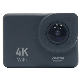 Экшн-камера Digma DiCam 850, 16 МП, чёрная Ош