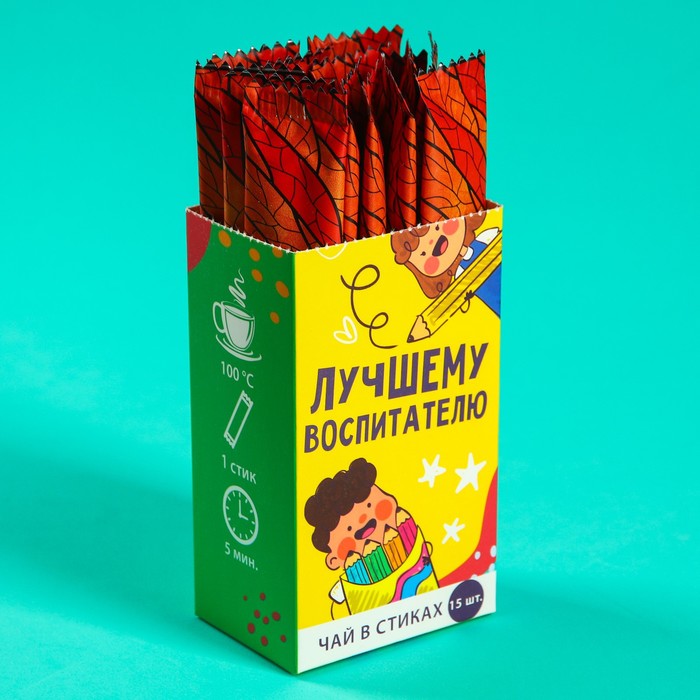 

Чай в стиках с тропическими фруктами «Лучшему воспитателю», 15 шт. х 2 г.