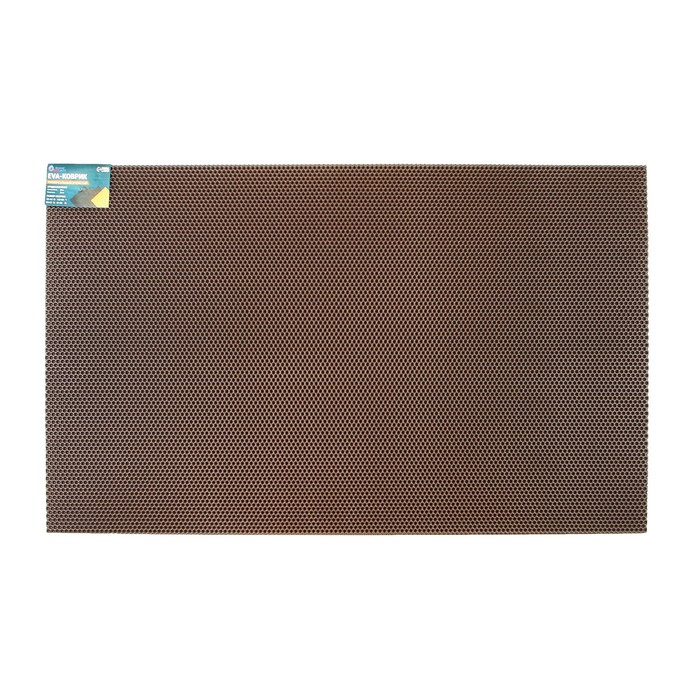 Коврик eva универсальный Eco-cover, Соты 130 х 80 см, коричневый