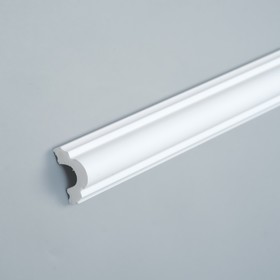 Молдинг настенно-потолочный из полимера ультравысокой плотности 2 UHD 01/25, белый, 2м Ош