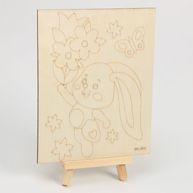 

Доска для рисования и выжигания «Зайка» 0,5 × 14,8 × 17,6 см