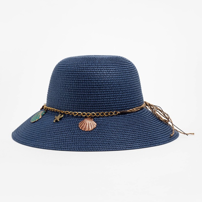 Шляпа женская MINAKU цвет синий, р-р 56-58 шляпа женская minaku цвет бежевый р р 56 58