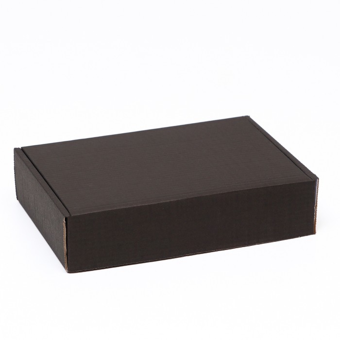 Коробка самосборная, черная 21 х 15 х 5 см фото