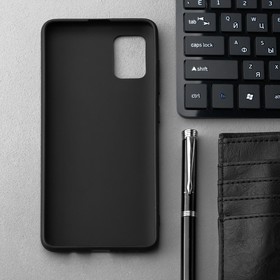 

Чехол Innovation, для Samsung Galaxy A51, силиконовый, матовый, черный