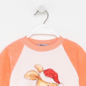 

Джемпер для девочки, цвет белый/персиковый, рост 92 см