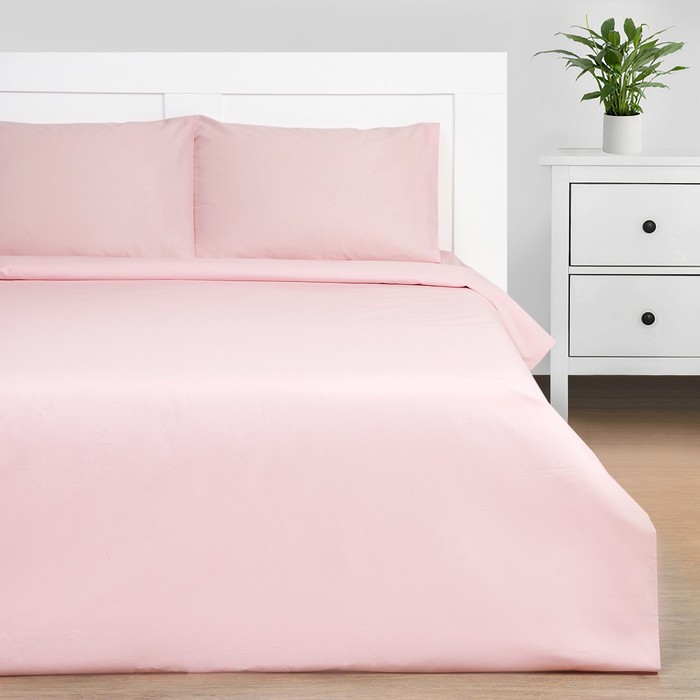

Постельное бельё Этель 2 сп Crystal rose 175х215, 200х220, 50х70-2 шт, 100% хлопок, поплин 125г/м2