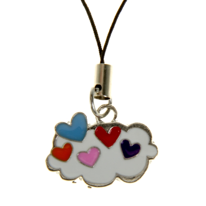 Подвеска для телефона "Облако в сердцах"