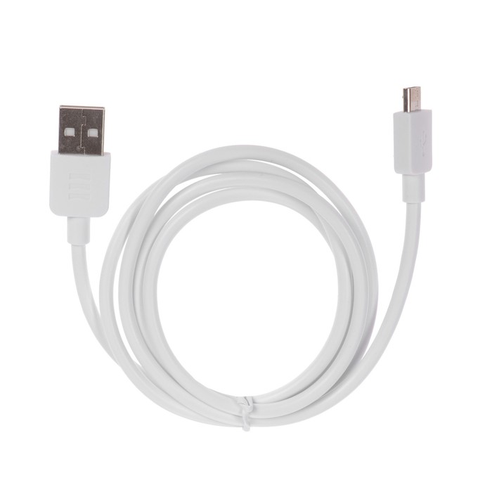 

Кабель Defender USB08-01M, microUSB - USB, 1 А, 1 м, белый