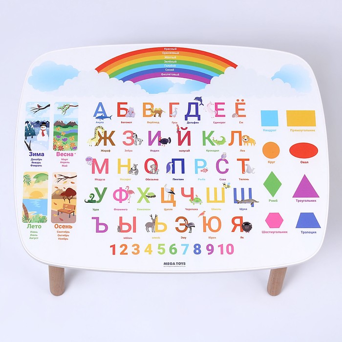 Стол детский «Русский алфавит» новогодний русский стол