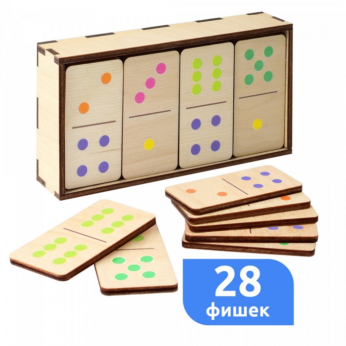 Настольная игра «Домино классическое» деревянная развивающая игра домино классическое арт и663