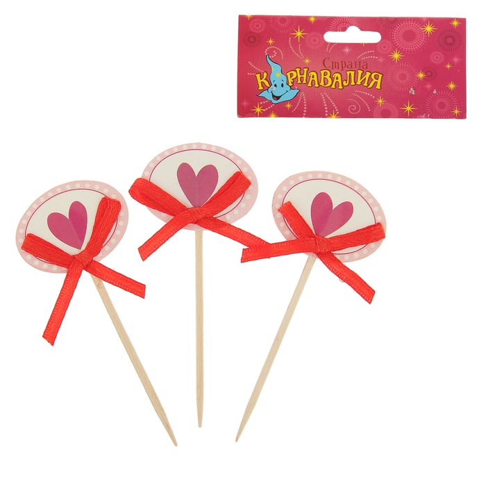 Шпажки для канапе "Поздравления" ( набор 12 шт)