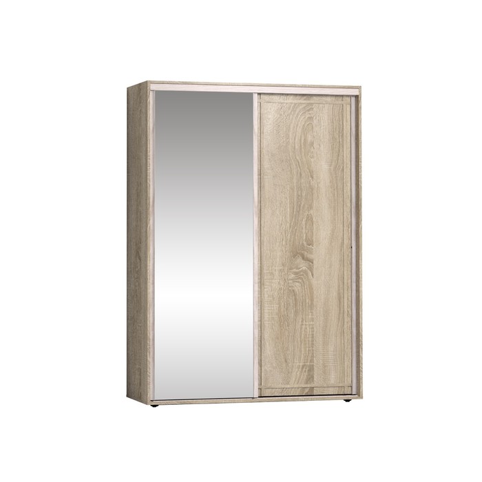 Шкаф-купе Sherlock 303, 1234 × 450 × 2113 мм, зеркало, цвет дуб сонома