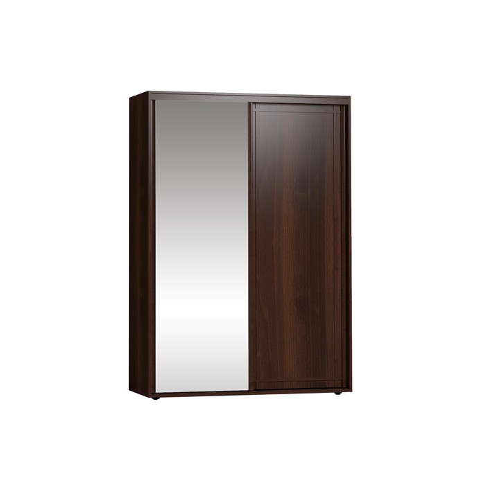 Шкаф-купе Sherlock 303, 1234 × 450 × 2113 мм, зеркало, цвет орех шоколадный