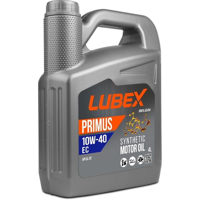 Моторное масло LUBEX PRIMUS EC 10W-40, синтетическое, 4 л моторное масло lubex primus ec 0w 30 синтетическое 1 л